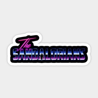 The Sandalorians Retro Sticker